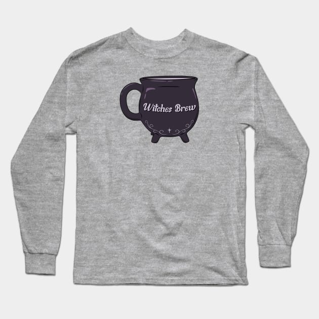 Witches Brew Long Sleeve T-Shirt by SkullFern